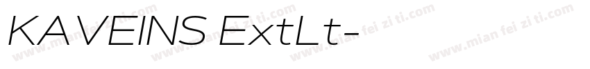 KAVEINS ExtLt字体转换